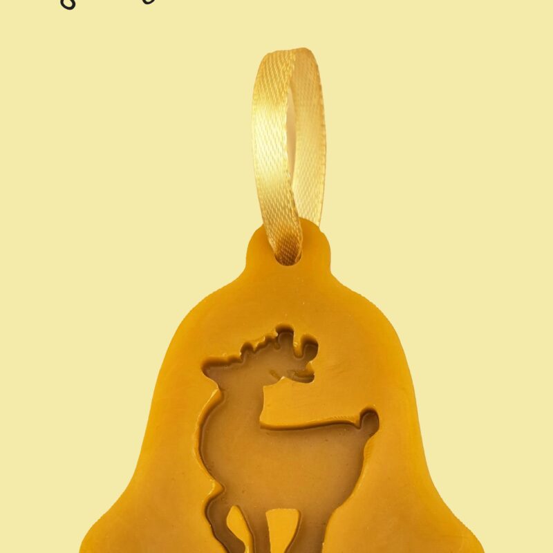 Rénszarvasos csengő akasztós dísz szilikon öntőforma – Profiszilikon