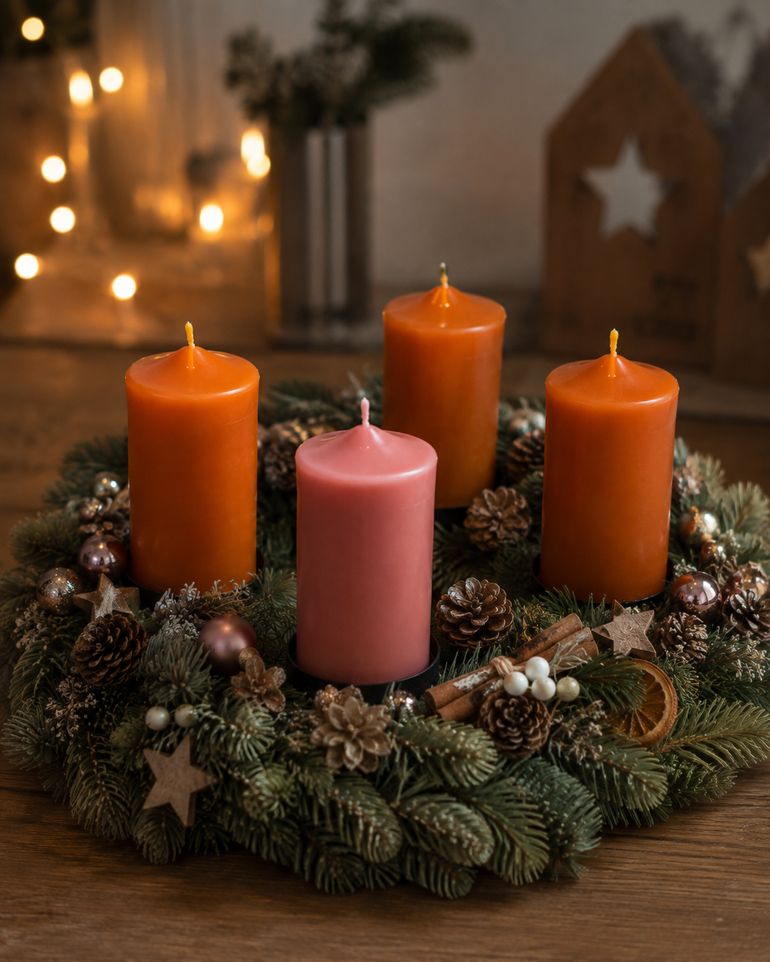 Adventi koszorús sima gyertya szilikon gyertyaöntő forma3 Adventi koszorús sima gyertya szilikon gyertyaöntő forma - Profiszilikon