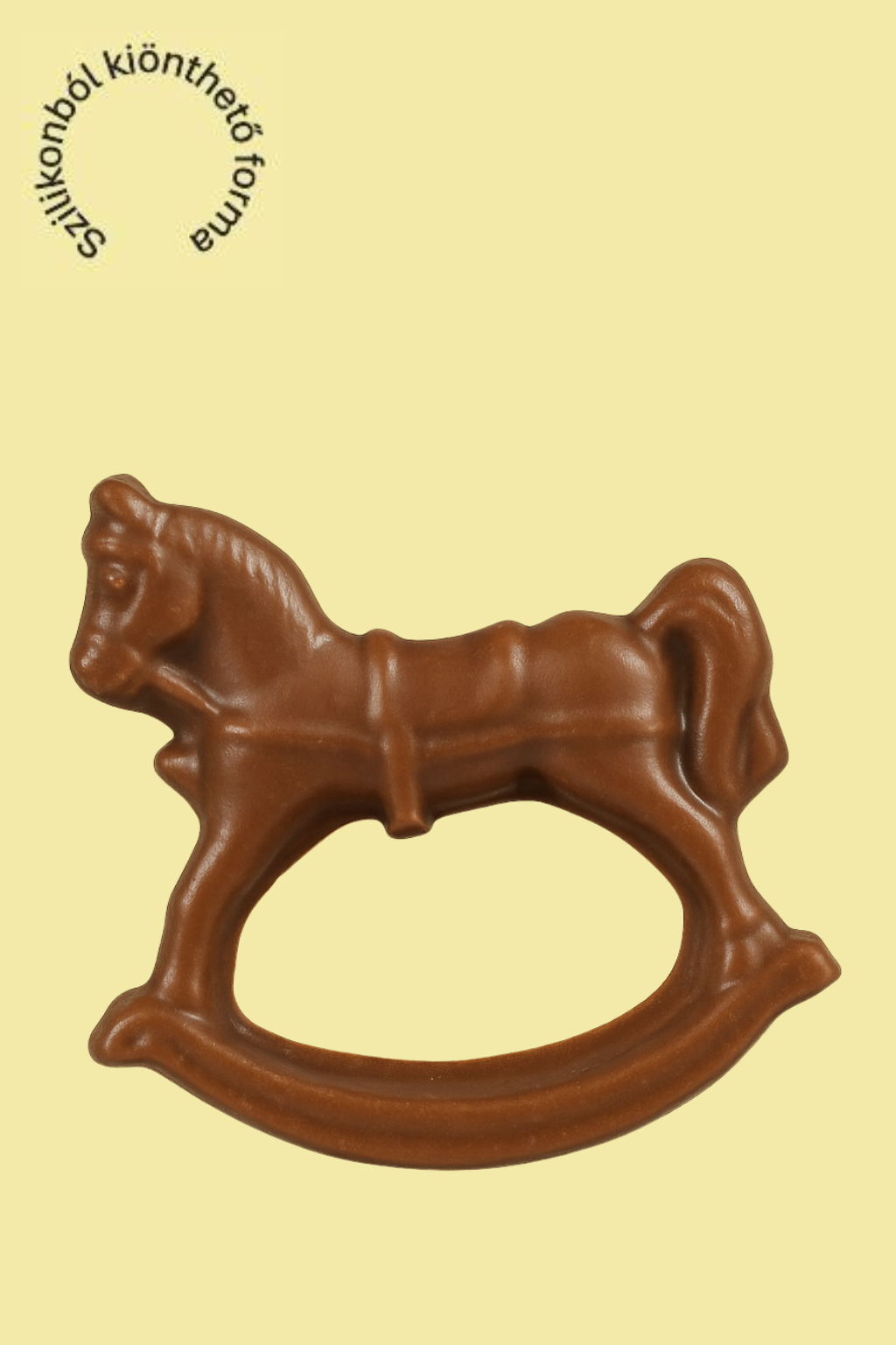 Hintaló étkezési szilikon öntőforma csokoládéból kiöntve - Profiszilikon Hintaló étkezési szilikon öntőforma csokoládéból kiöntve - Profiszilikon