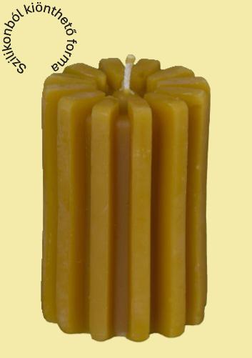 Bordázott szál szilikon gyertyaöntő forma Bordázott szál szilikon gyertyaöntő forma – Profiszilikon