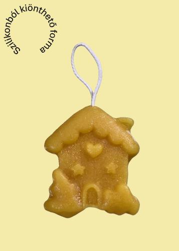 Mézeskalács házikó függő szilikon díszöntő forma – Profiszilikon