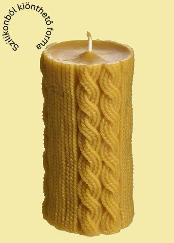Kötésmintás gyertya szilikon gyertyaöntő forma – Profiszilikon