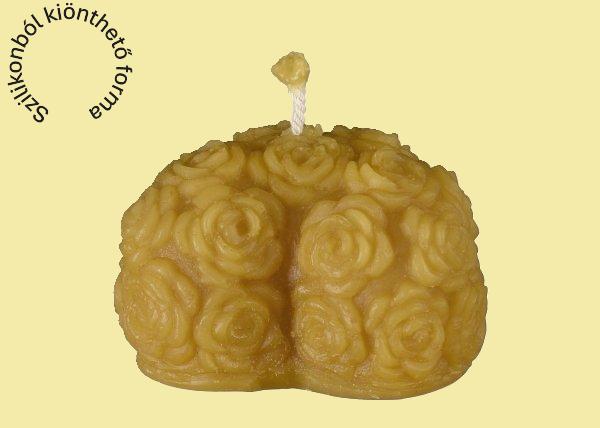 Telirózsás szív szilikon gyertyaöntő forma Telirózsás szív szilikon gyertyaöntő forma – Profiszilikon