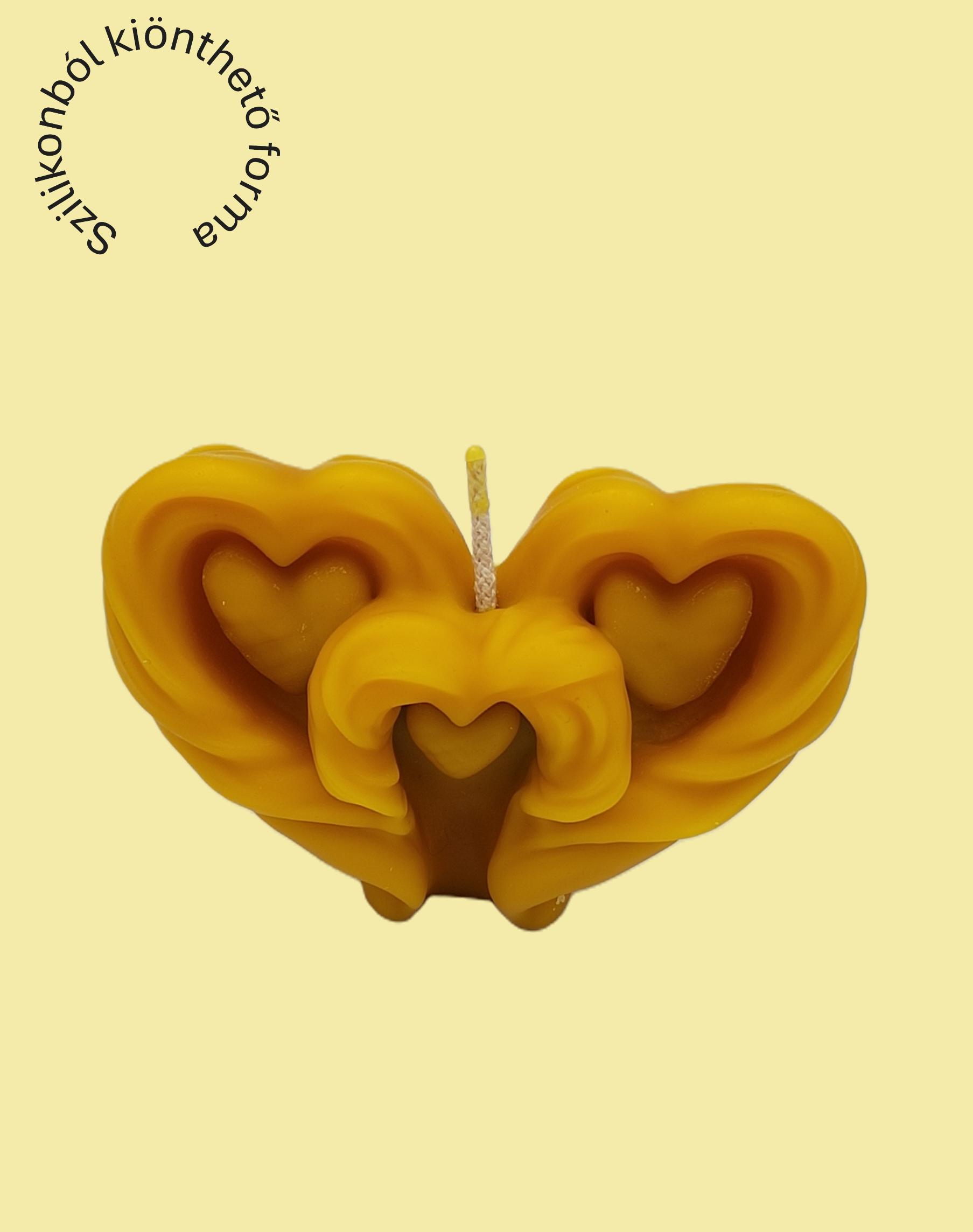 Tripla szív szilikon öntőforma – Profiszilikon Tripla szív szilikon öntőforma – Profiszilikon