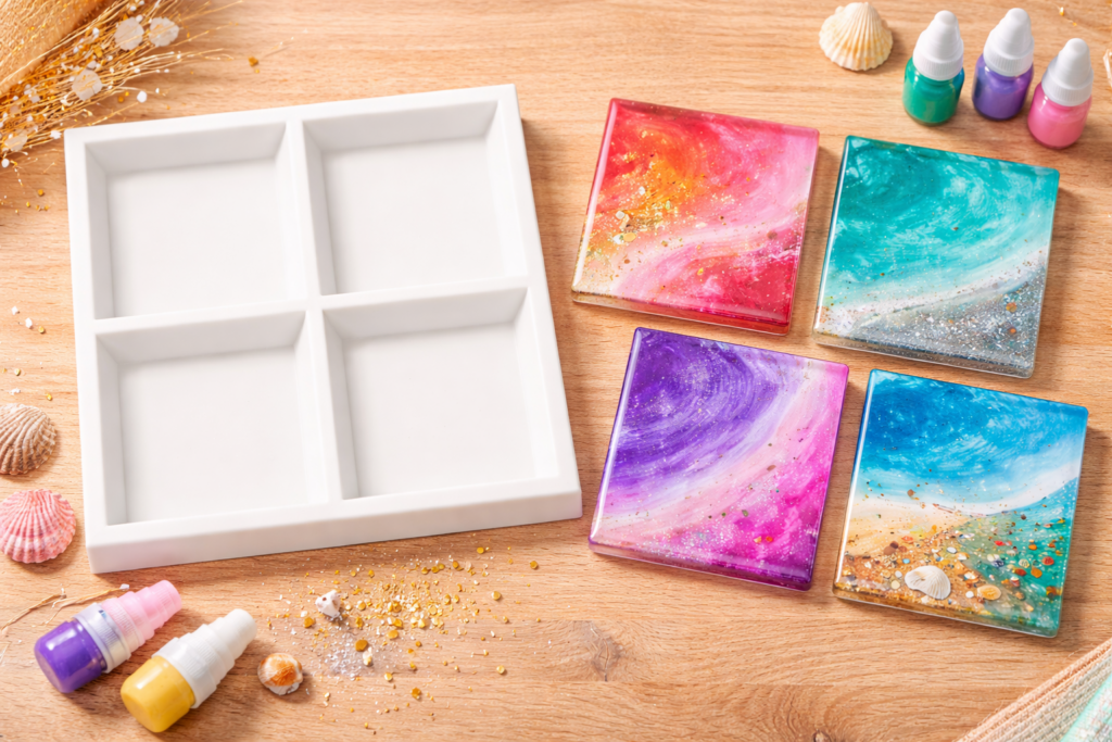 Epoxi öntőforma – egyedi szilikon forma a Kicsi Kezek Klubjának